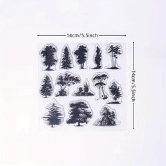 Tree Transparent Stamps for DIY Crafts & Scrapbook Albums
