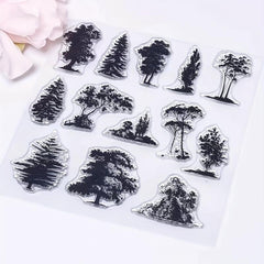 Tree Transparent Stamps for DIY Crafts & Scrapbook Albums