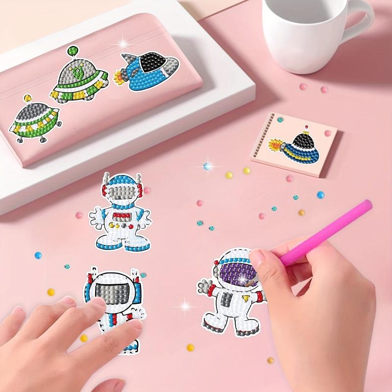 Rockets & Astronauts Animal Cartoon Diamond Painting Kit