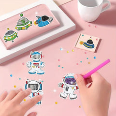 Rockets & Astronauts Animal Cartoon Diamond Painting Kit