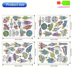 Rockets & Astronauts Animal Cartoon Diamond Painting Kit
