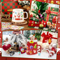 Christmas 3D Bubble Stickers Adhesive Puffy Stickers DIY Diary Stationer