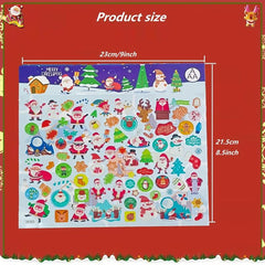 Christmas 3D Bubble Stickers Adhesive Puffy Stickers DIY Diary Stationer