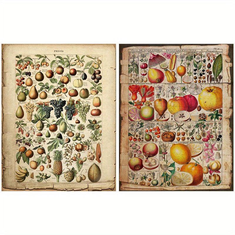 10 Sheets Plant Pages Material Paper Retro Insect Journal DIY Gift Women Adults