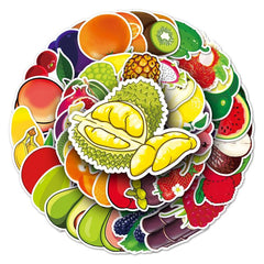 50pcs Fruit Food Love Doodle Aesthetics Funny Stickers Pack For Adults Teens