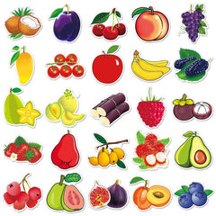 50pcs Fruit Food Love Doodle Aesthetics Funny Stickers Pack For Adults Teens