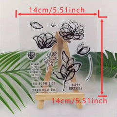 1pc Blessing Words Metal Cutting Dies And Stamp For Scrapbooking