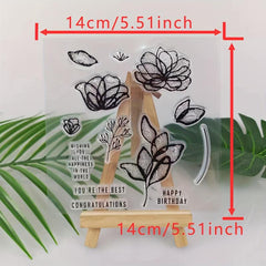 1pc Blessing Words Metal Cutting Dies And Stamp For Scrapbooking