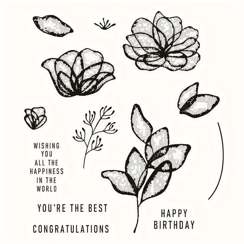1pc Blessing Words Metal Cutting Dies And Stamp For Scrapbooking