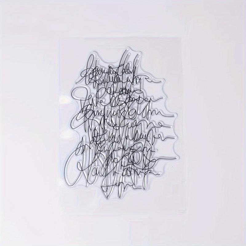 Art Words Clear Stamps For Holiday Card Making Decoration