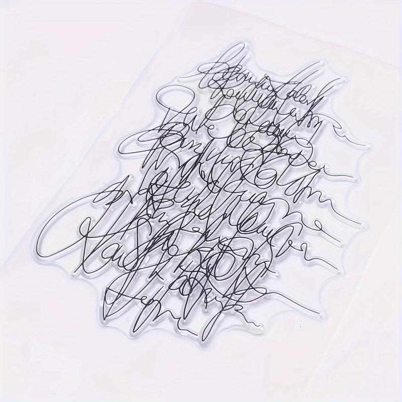Art Words Clear Stamps For Holiday Card Making Decoration