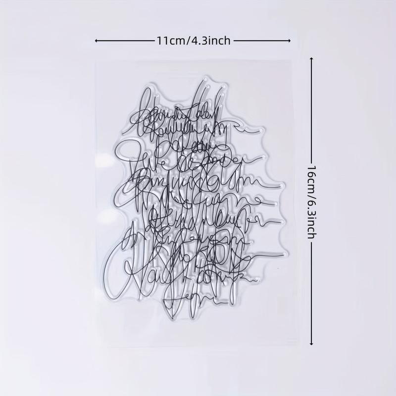 Art Words Clear Stamps For Holiday Card Making Decoration