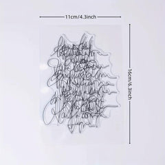 Art Words Clear Stamps For Holiday Card Making Decoration