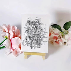 Art Words Clear Stamps For Holiday Card Making Decoration