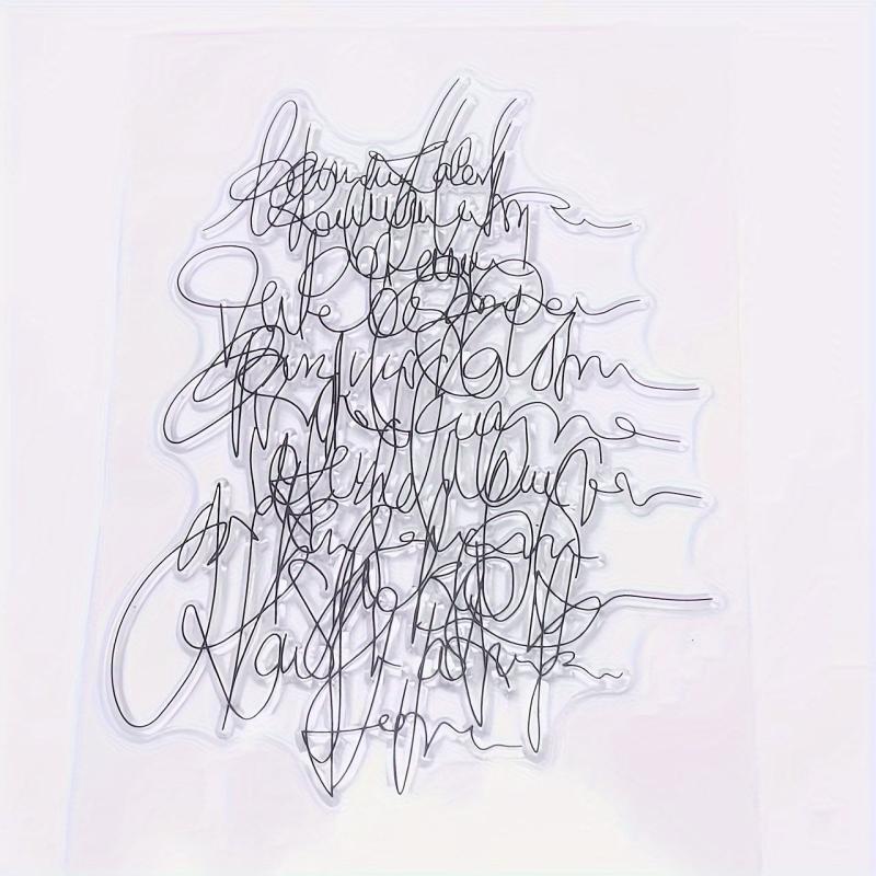 Art Words Clear Stamps For Holiday Card Making Decoration