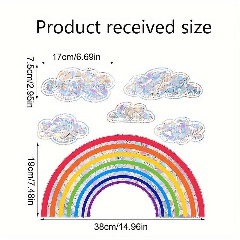 Colorful Daisy Butterfly Lotus Mermaid Sunlight Double Sided Static Window Stick