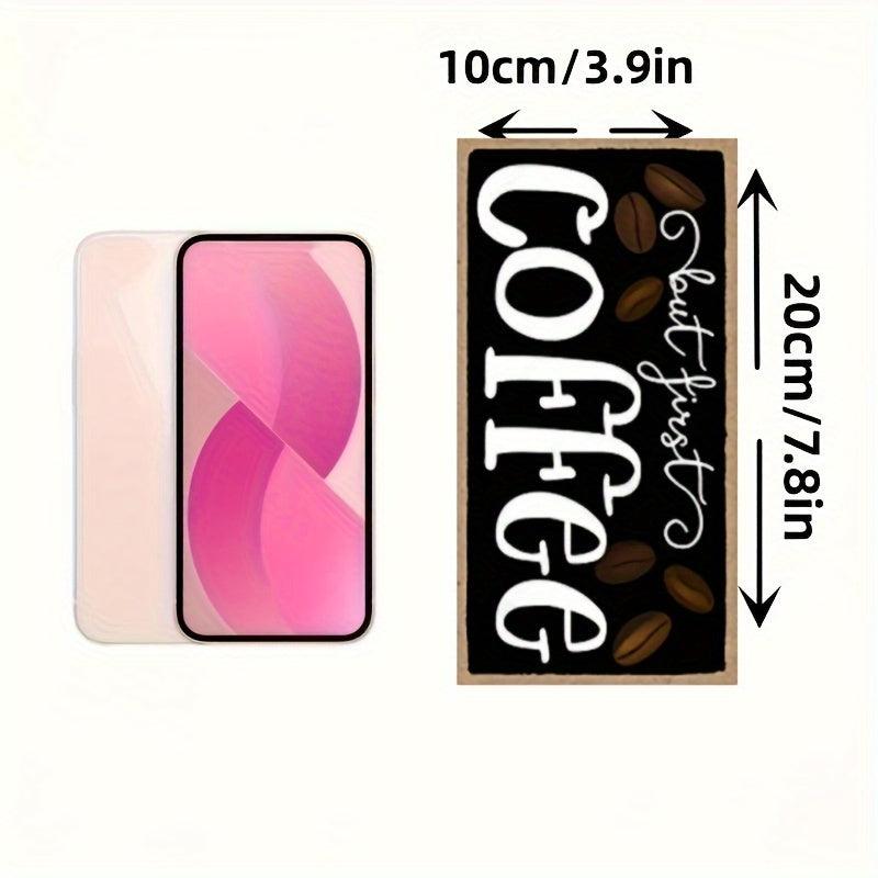 Coffee Hanging Wall Art Decorative Wood Sign Home Decor
