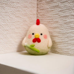 1pc Chicken Series Wool Felt DIY Material Package Gift Doll Decoration 2 Styles