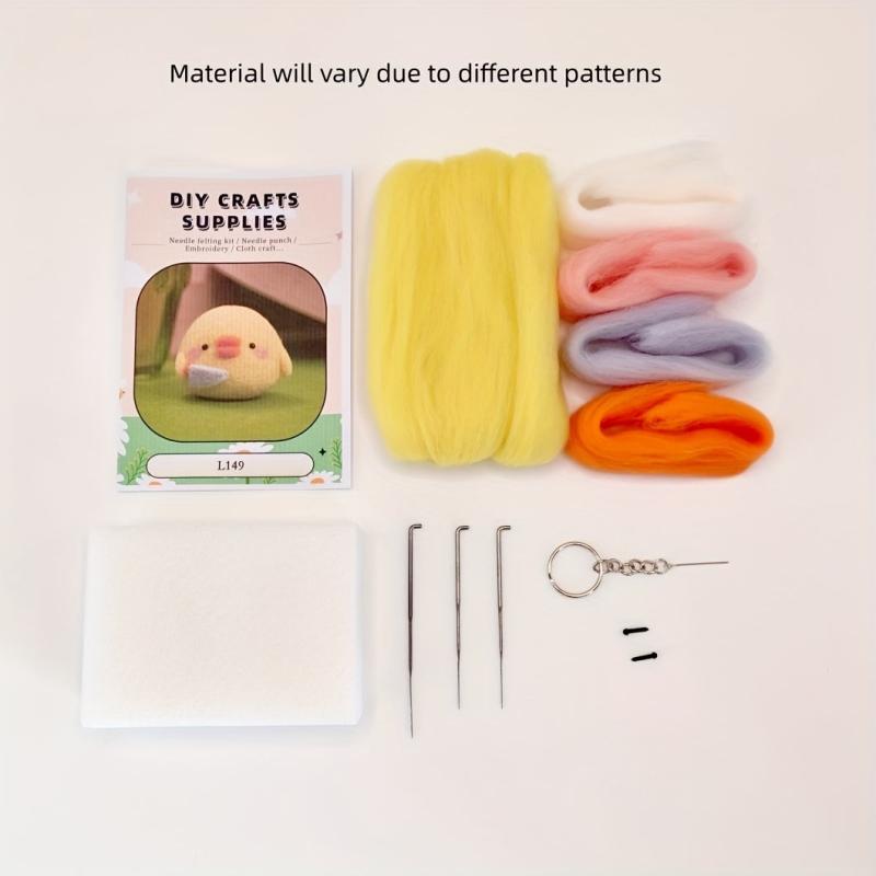 1pc Chicken Series Wool Felt DIY Material Package Gift Doll Decoration 2 Styles
