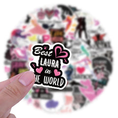 60pcs Cartoon Dance Stickers for DIY Phone Case Laptops Cars