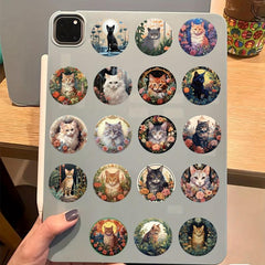 50 Cat Stickers Vinyl Waterproof Journaling Laptop Skate