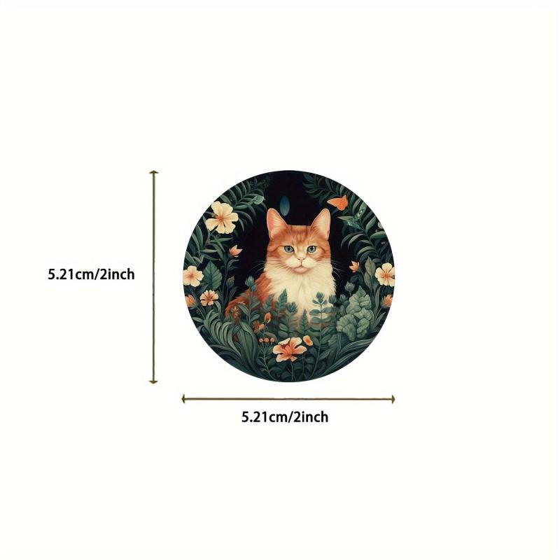 50 Cat Stickers Vinyl Waterproof Journaling Laptop Skate