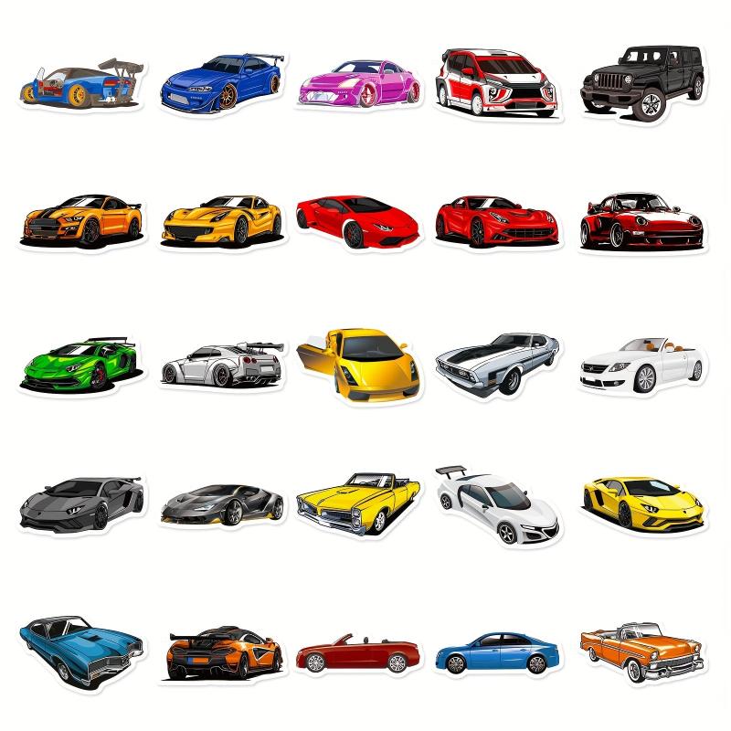 50pcs Racing Car Stickers JDM Graffiti for Boys