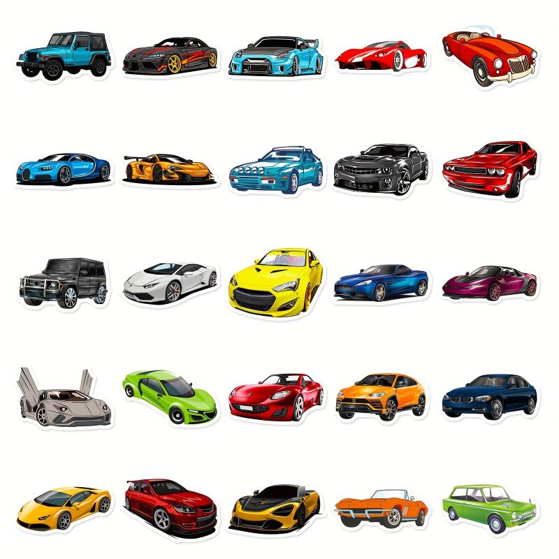 50pcs Racing Car Stickers JDM Graffiti for Boys