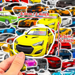 50pcs Racing Car Stickers JDM Graffiti for Boys