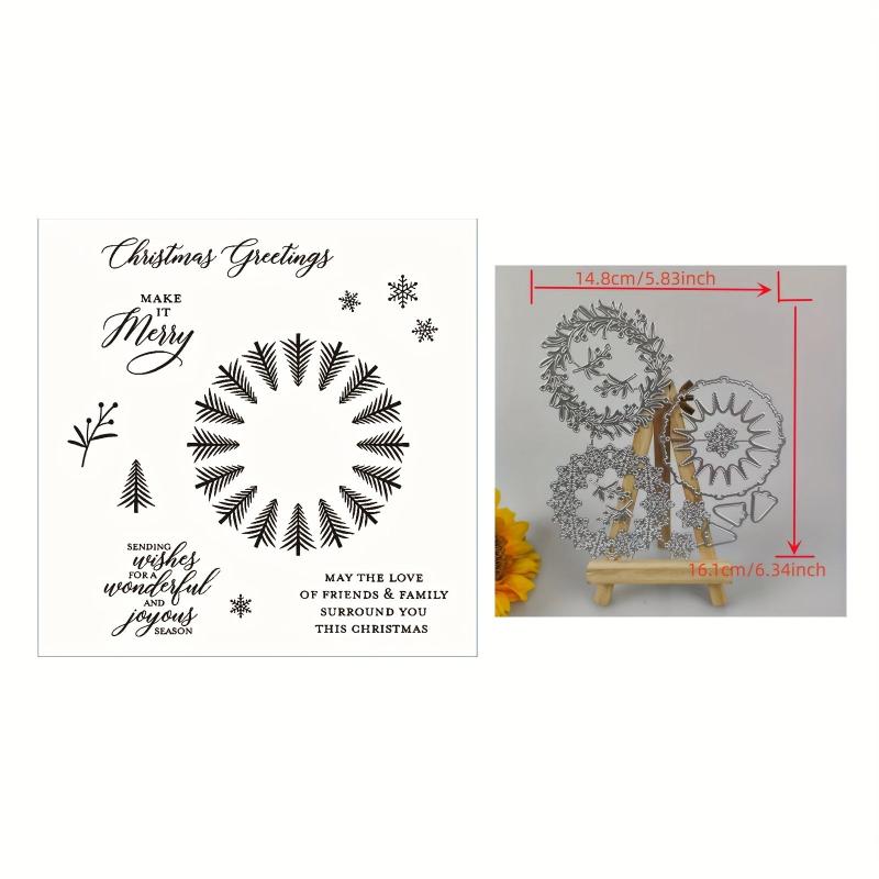 1pc Christmas Metal Cutting Dies And Stamp For DIY Scrapbooking
