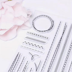 Round Clear Stamps for Holiday Card Making and DIY Crafts