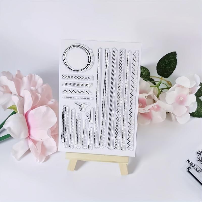 Round Clear Stamps for Holiday Card Making and DIY Crafts