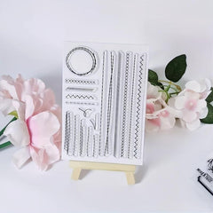 Round Clear Stamps for Holiday Card Making and DIY Crafts