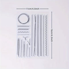 Round Clear Stamps for Holiday Card Making and DIY Crafts