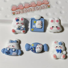 10pcs Mixed Pack DIY Candy Rabbit Earring Hair Accessories Ornaments