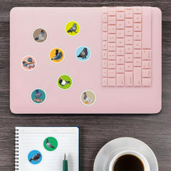 500pcs Pigeon Stickers Roll Vinyl Scrapbook Laptop Bumper Water Bottles Phone