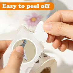 500pcs Pigeon Stickers Roll Vinyl Scrapbook Laptop Bumper Water Bottles Phone