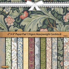12pcs Large Size Paper Retro Journal DIY Tools Student Stationery