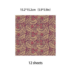 12pcs Large Size Paper Retro Journal DIY Tools Student Stationery