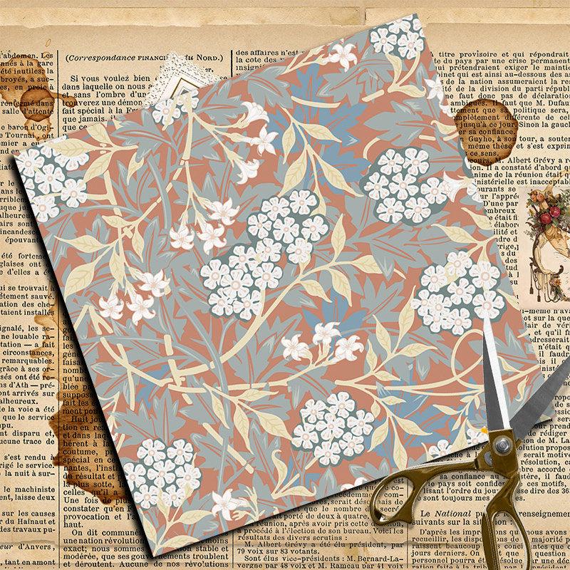 12pcs Large Size Paper Retro Journal DIY Tools Student Stationery