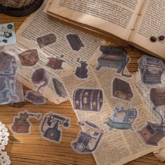 40pcs Vintage Stickers for Scrapbooking Journaling Crafts