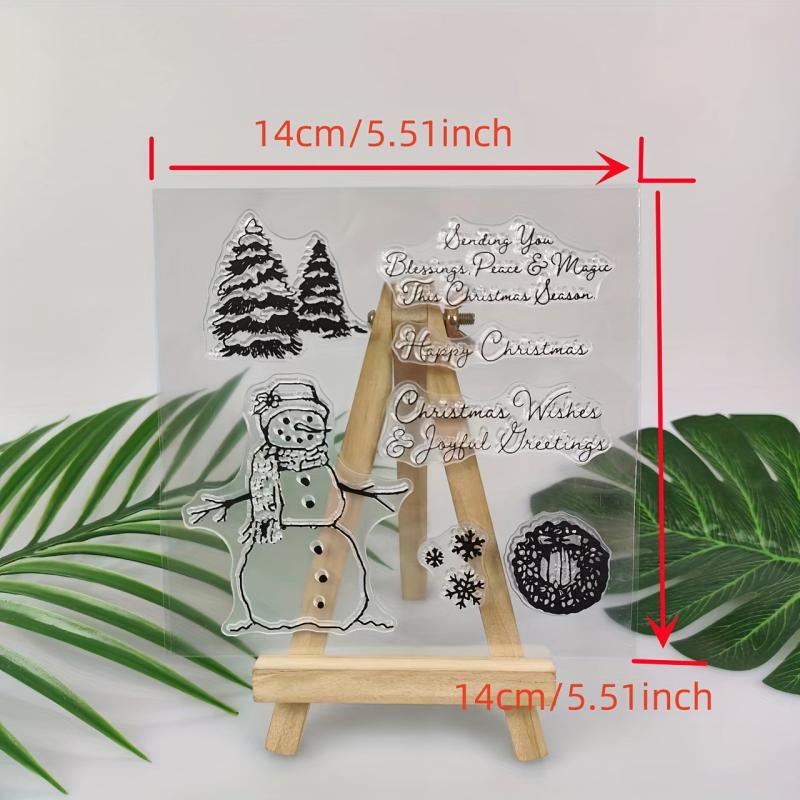 Christmas Snowman Metal Cutting Dies & Stamp for Scrapbooking Card Craft