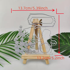 Christmas Snowman Metal Cutting Dies & Stamp for Scrapbooking Card Craft