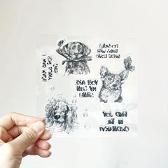 Dog DIY Scrapbook Decoration Silicone Stamp