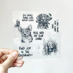Dog DIY Scrapbook Decoration Silicone Stamp