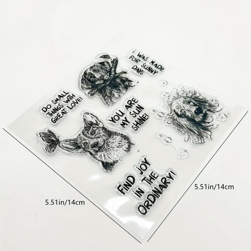Dog DIY Scrapbook Decoration Silicone Stamp