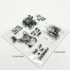 Dog DIY Scrapbook Decoration Silicone Stamp