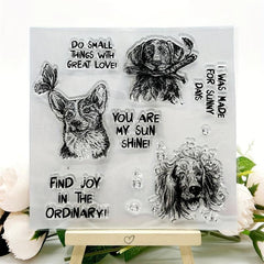 Dog DIY Scrapbook Decoration Silicone Stamp