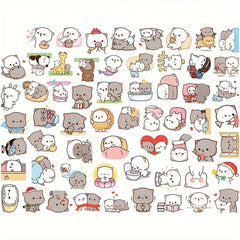 60 Cat Stickers for Laptop Phone Luggage Skateboard Scrapbook Water Cup