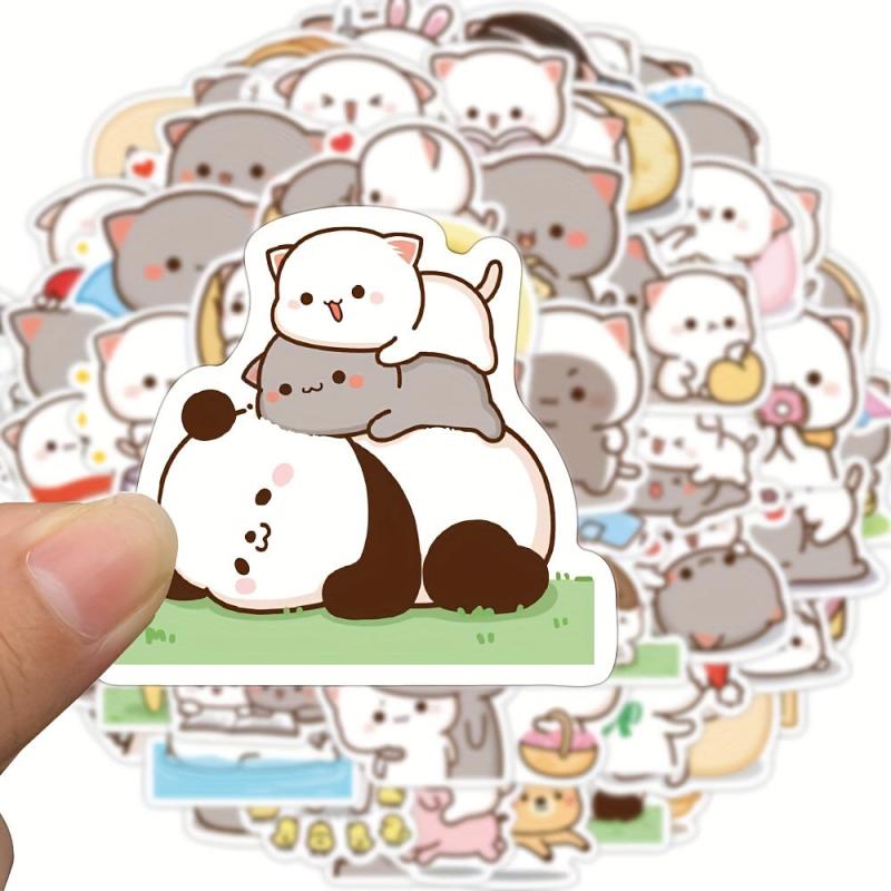 60 Cat Stickers for Laptop Phone Luggage Skateboard Scrapbook Water Cup